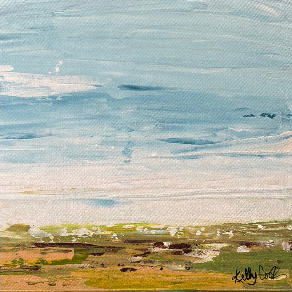 Near and Far- Abstract Landscape Painting